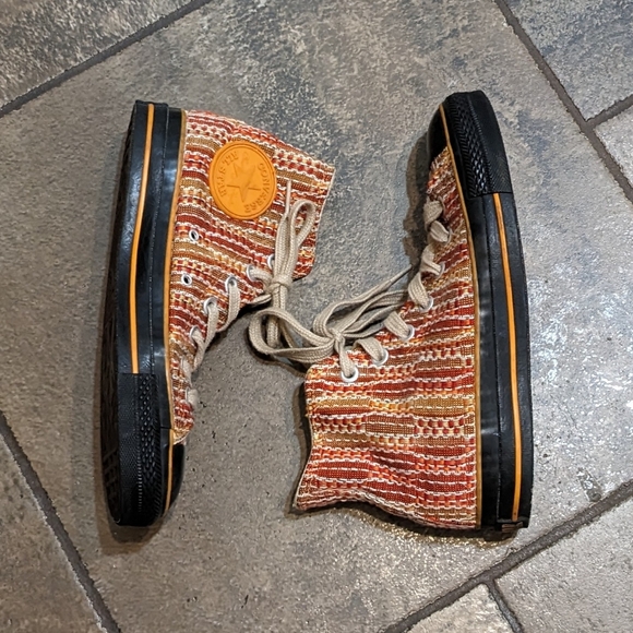 Converse Shoes - Converse Chuck Taylor All Star Retro Fabric High Top Sneakers Size 5 Ora…